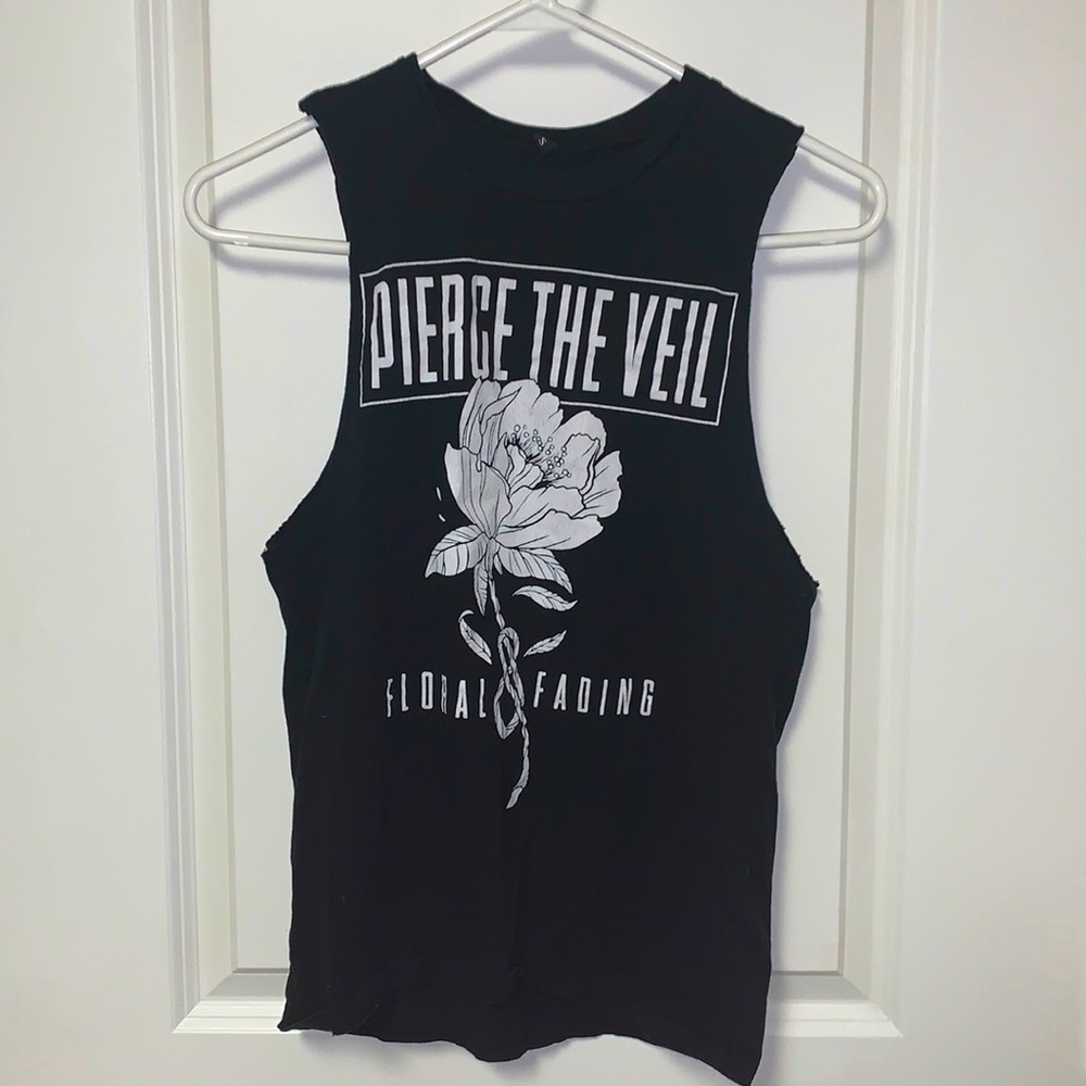 Pierce The Veil Floral Fading Tank Top